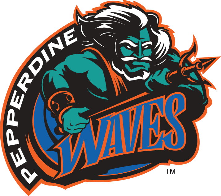 Pepperdine Waves 1998-2003 Primary Logo t shirts iron on transfers